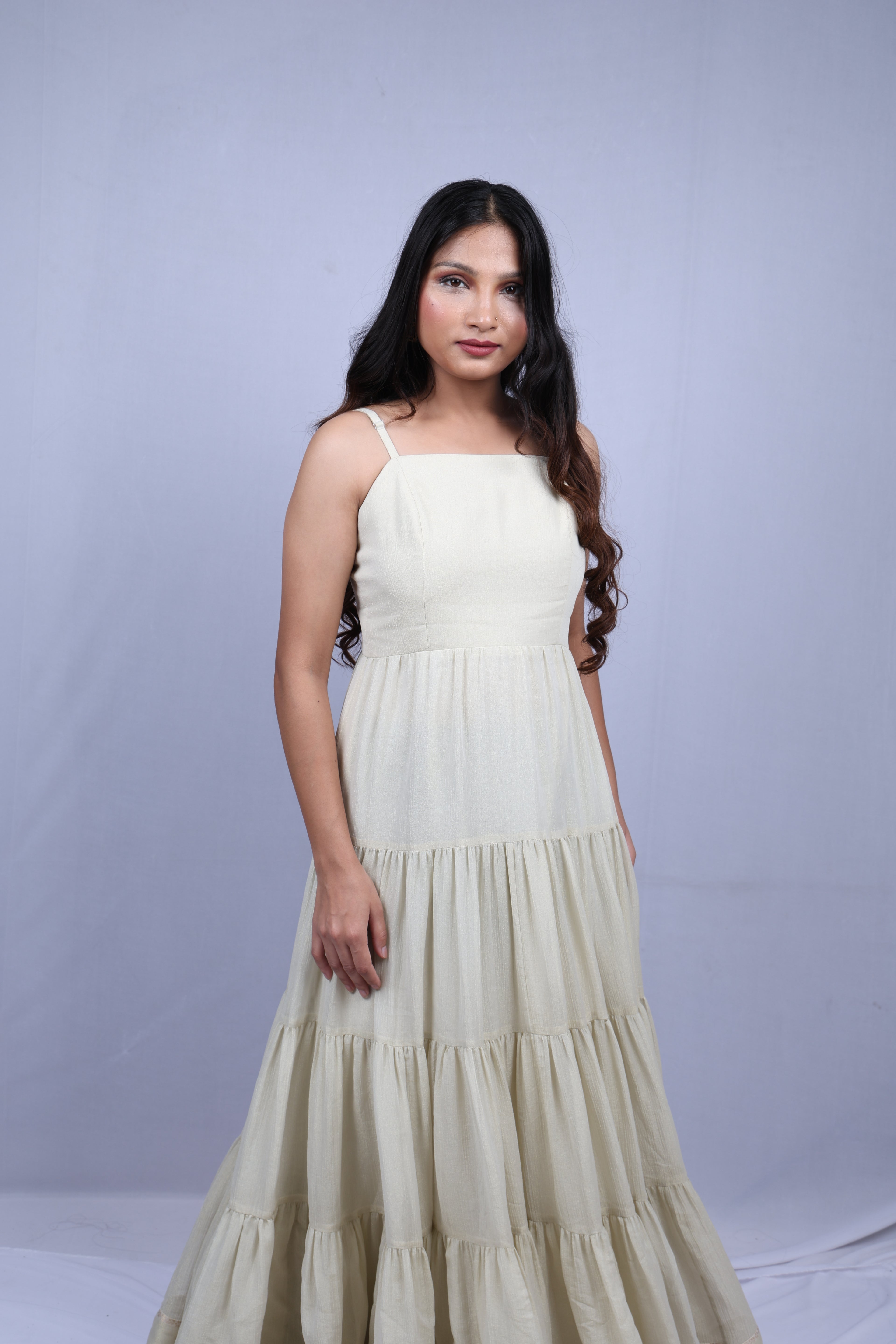 White Suit with grey embroidery