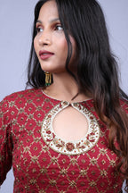 Maroon Kurta Set