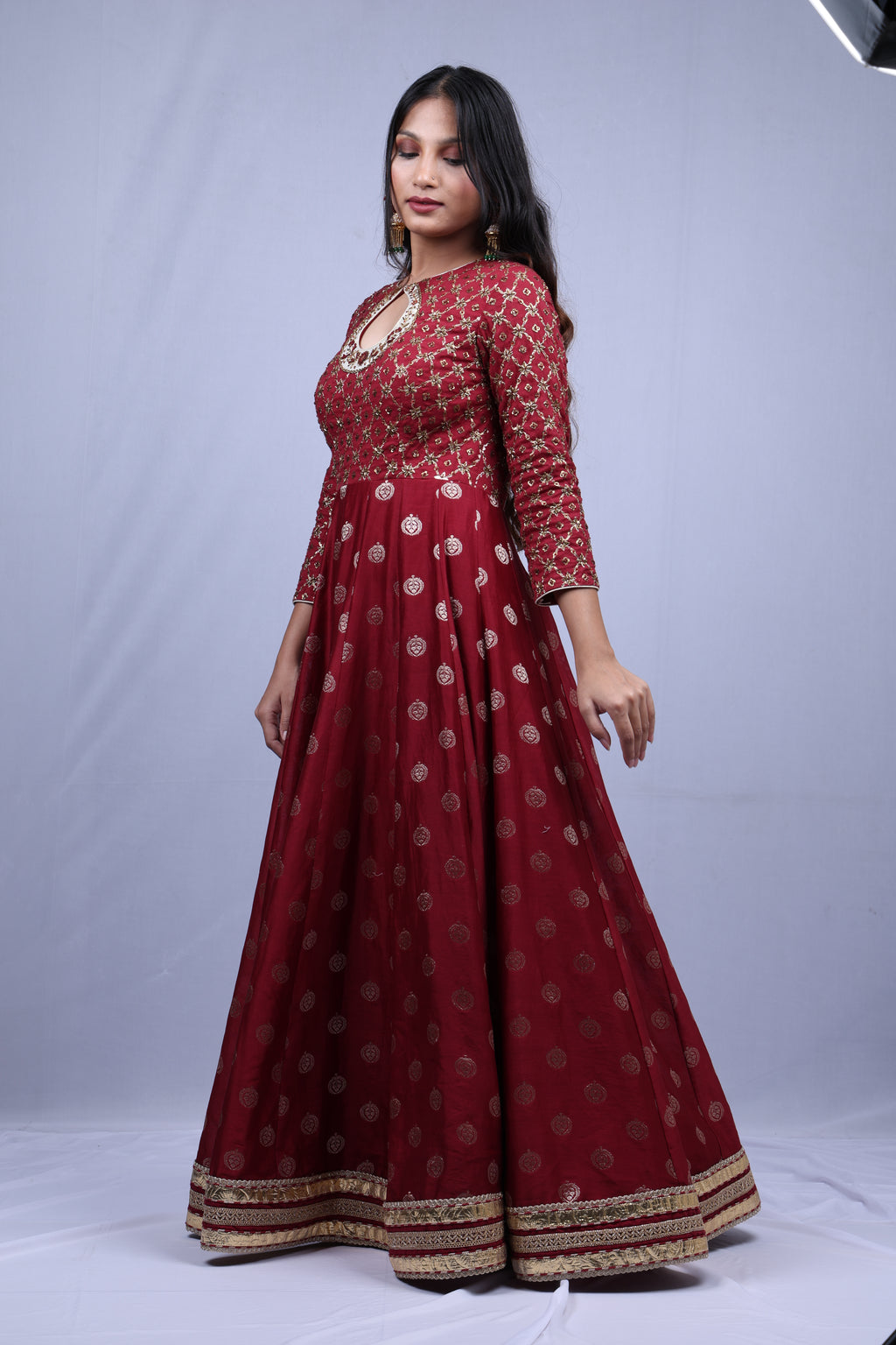 Maroon Kurta Set