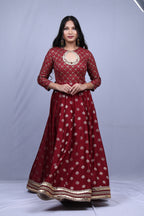 Maroon Kurta Set