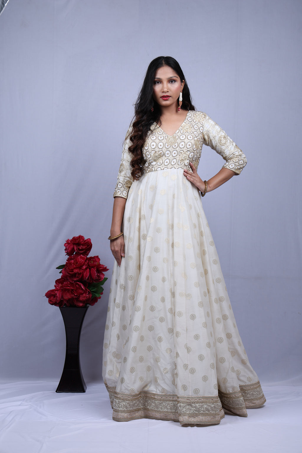 White Kurta Set with Dupatta