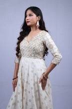 White Kurta Set with Dupatta