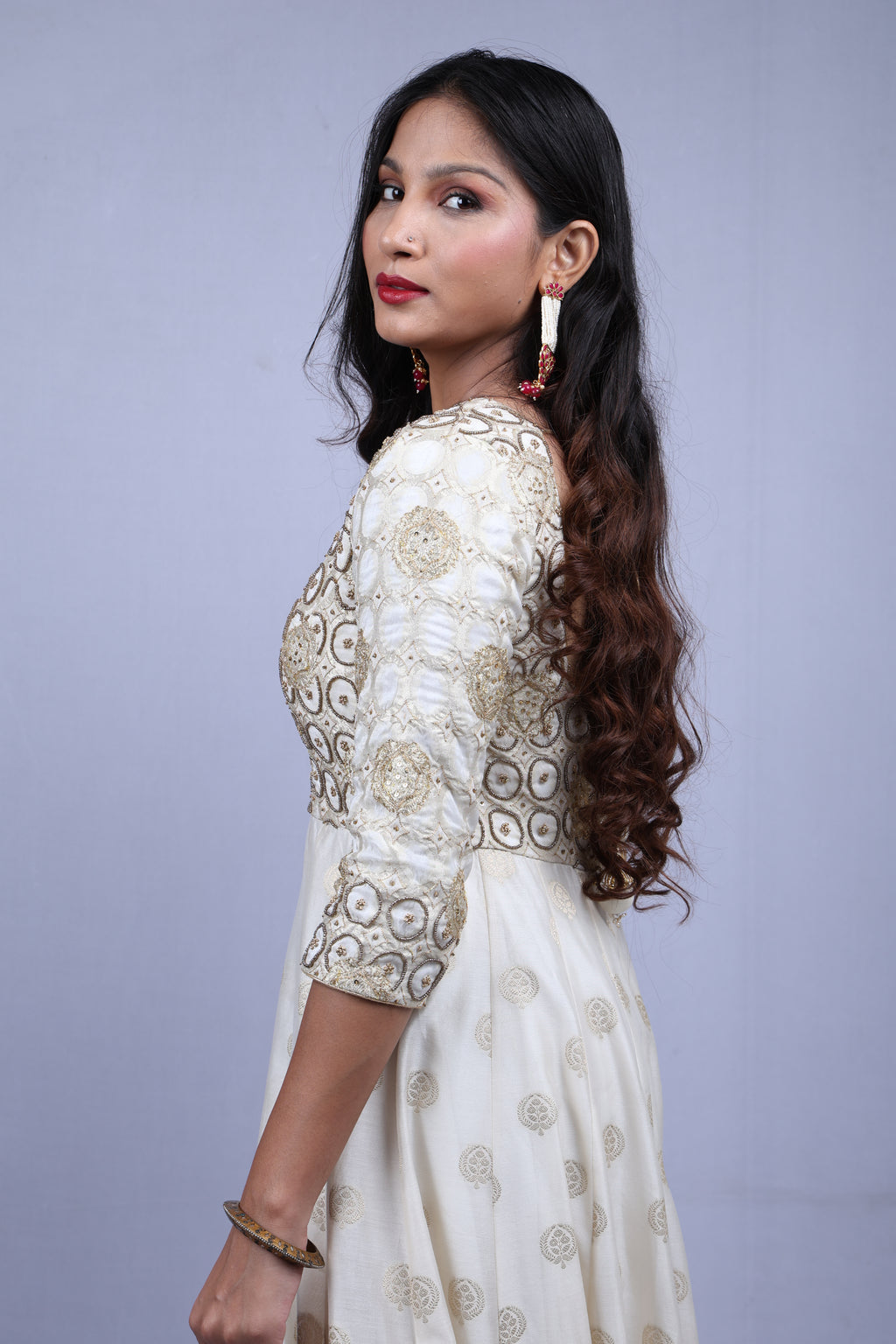 White Kurta Set with Dupatta