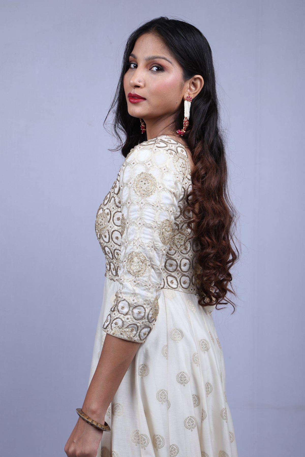 White Kurta Set with Dupatta