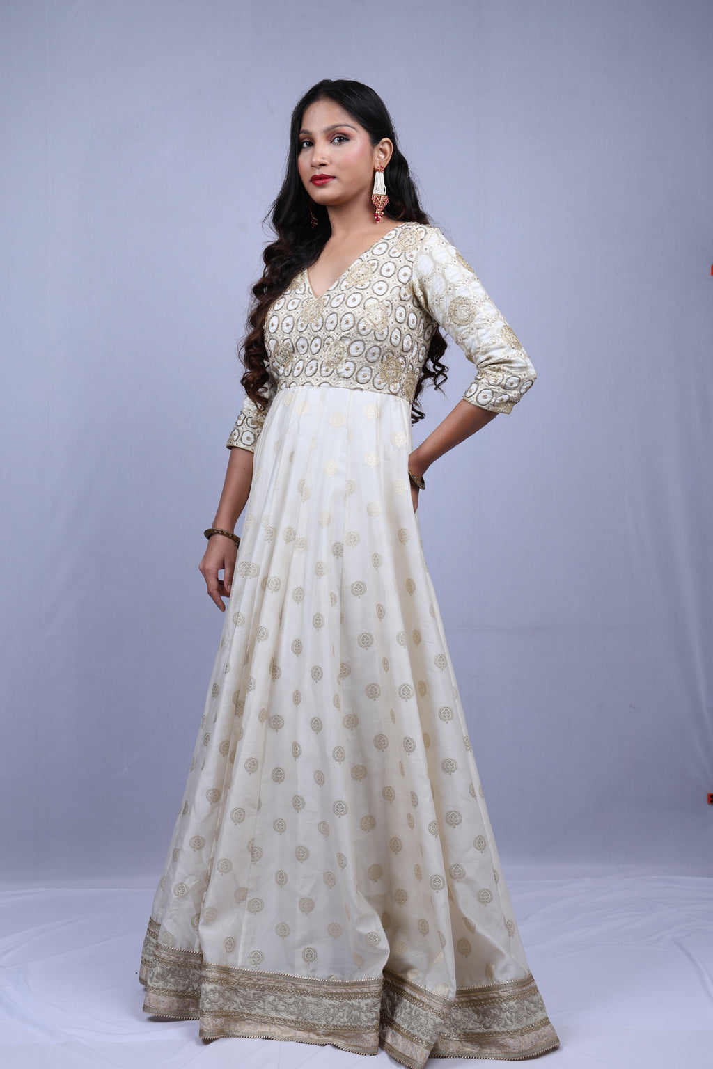 White Kurta Set with Dupatta