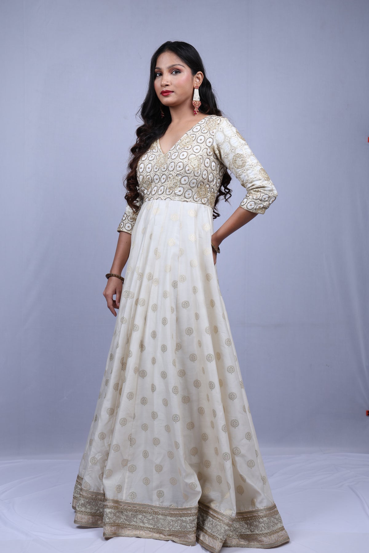 White Kurta Set with Dupatta