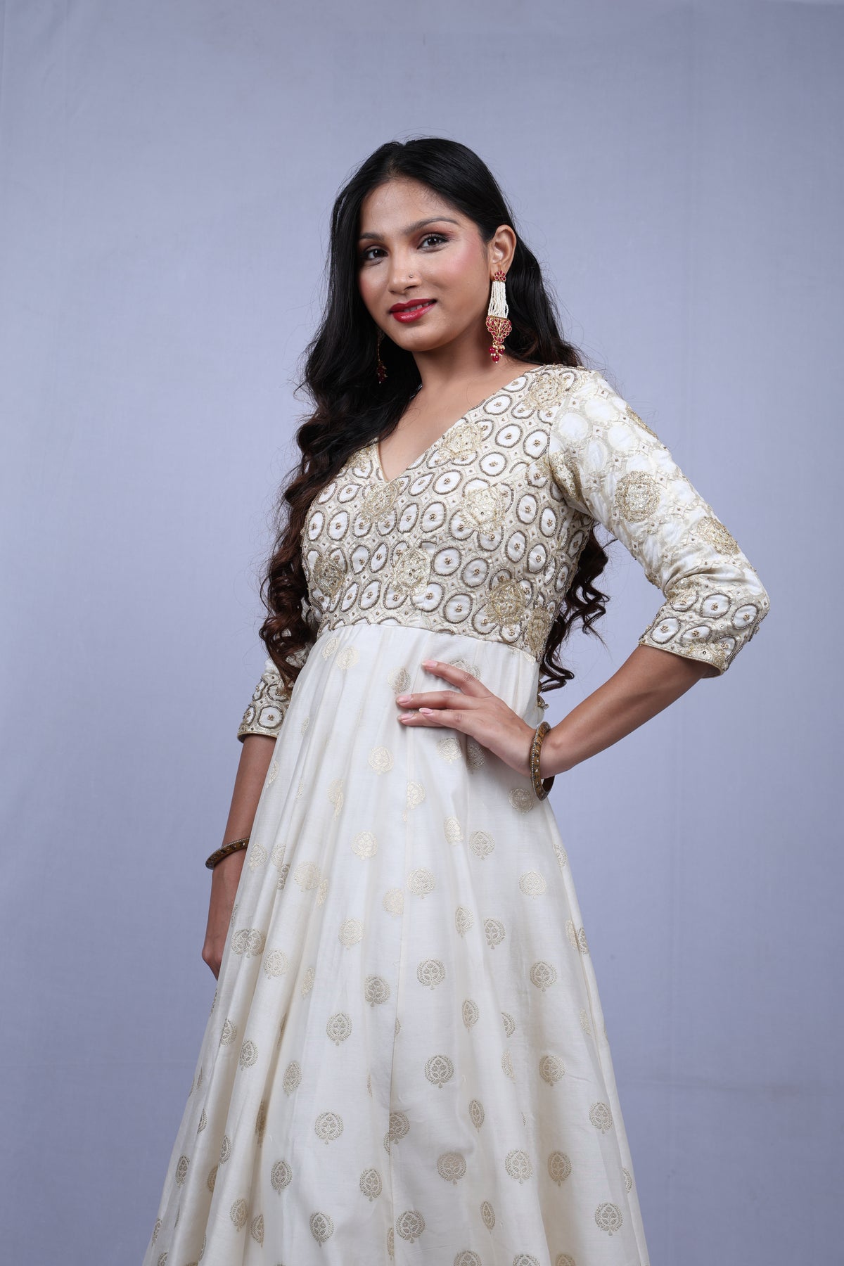 White Kurta Set with Dupatta