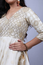 White Kurta Set with Dupatta