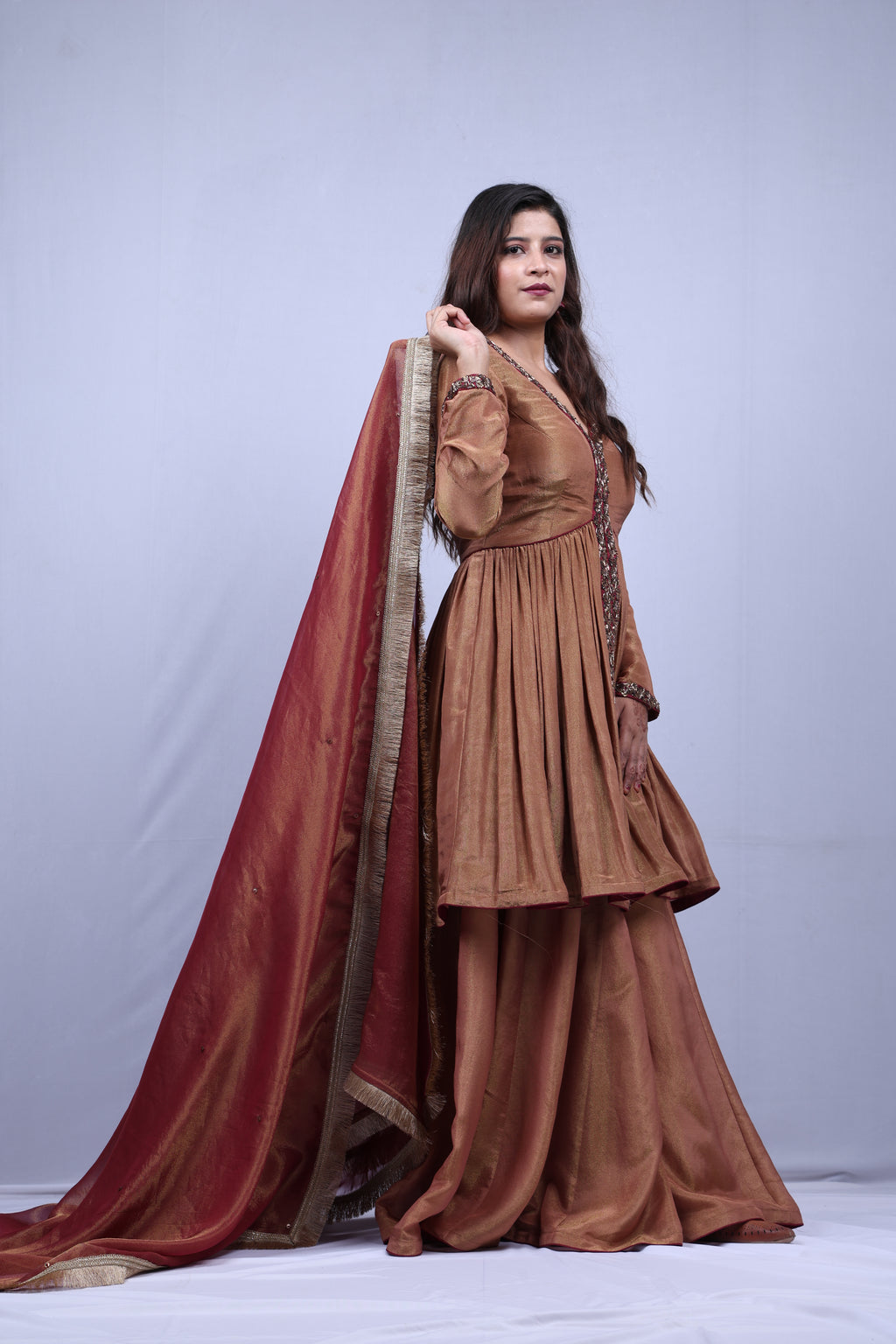 Brown Kurta Set