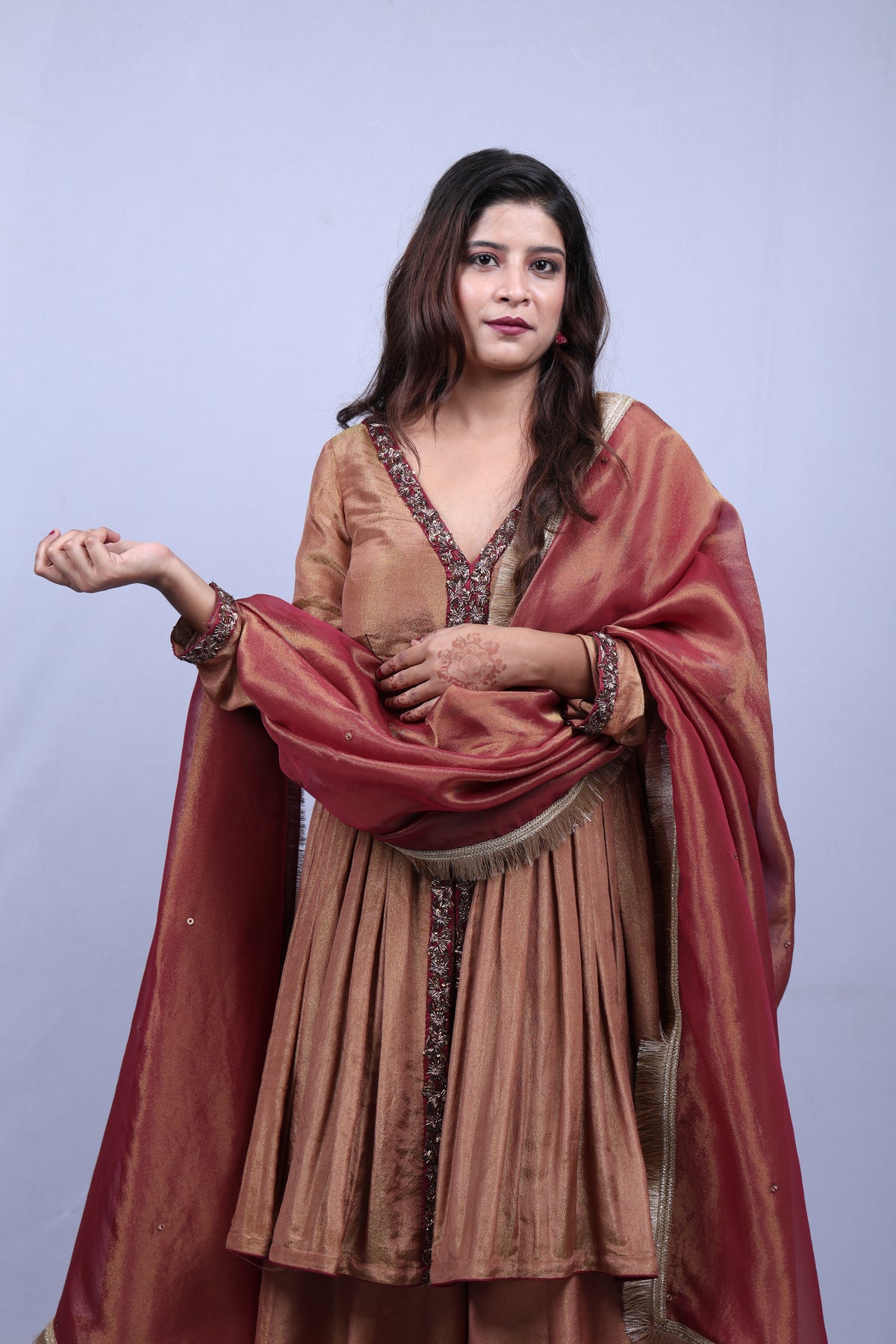Brown Kurta Set