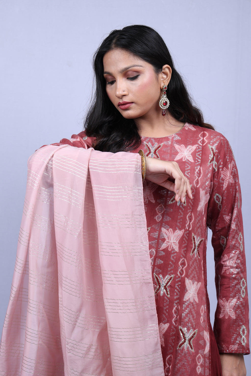 Brick Red kurta Set