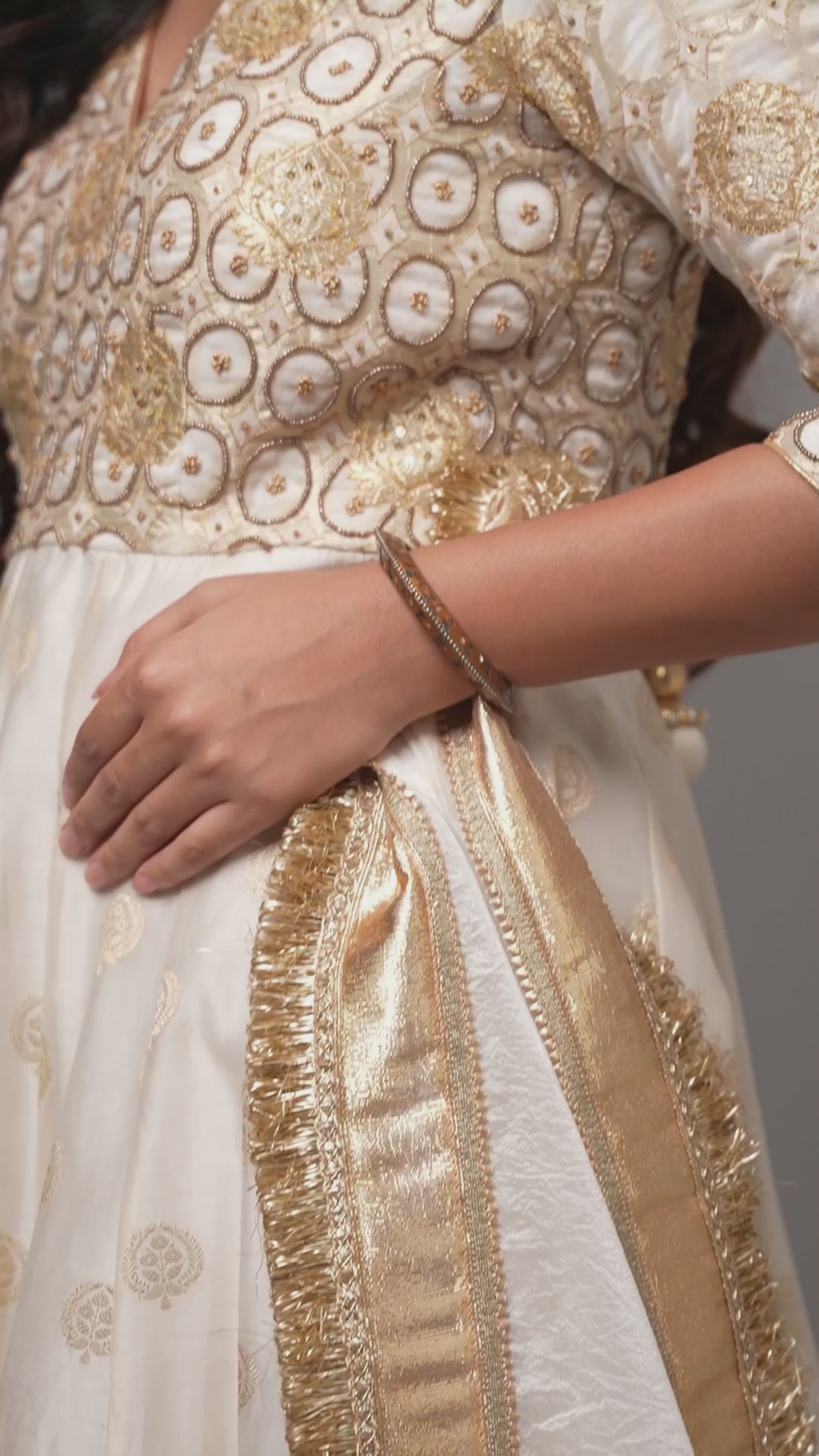White Kurta Set with Dupatta