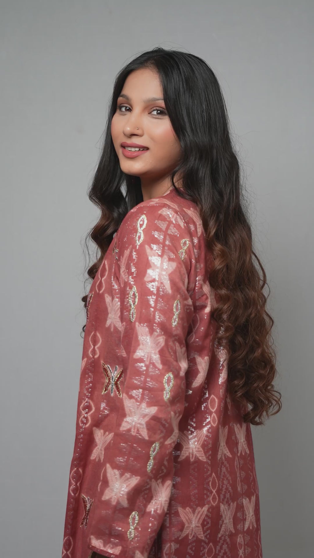 Brick Red kurta Set