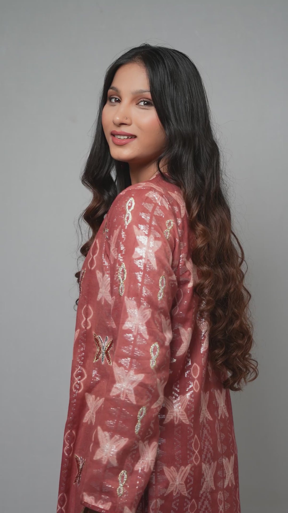 Brick Red kurta Set